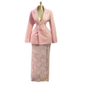 Fashion cross-border women's clothing  spring new arrivalelegant waist buttoned suit outwearlace skirt suit