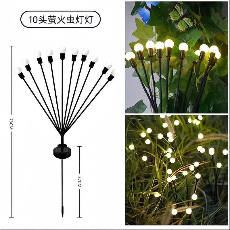 Solar light Outdoor garden light Automatic light in the dark Solar butterfly Firefly rose floor insert night light