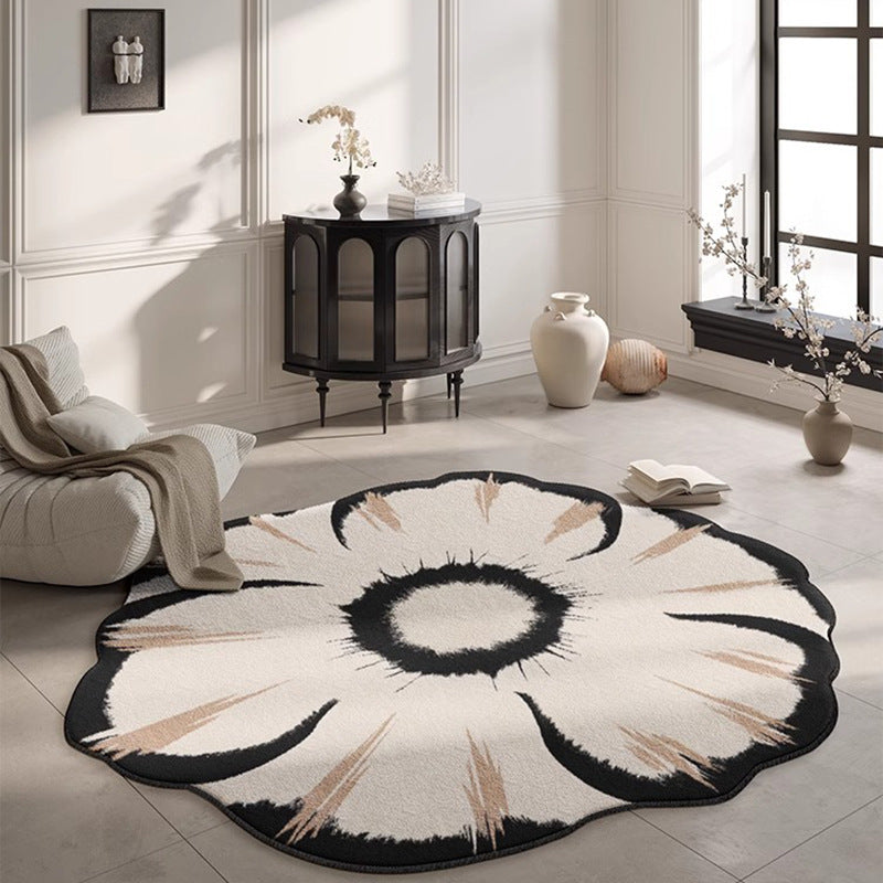 Custom-shaped rug for living room,  new floral floor mat, bedroom bedside waterproof, low-maintenance sofa home decor, premium quality