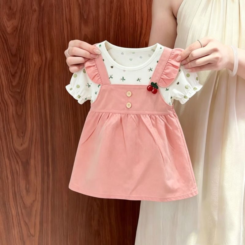 Girls' summer dress, baby clothes, little girl, baby girl,  lightweight, stylish, cute, and adorable dress