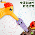 popular woodpecker toy fishing and insect catching mini game bird catching insect magnetic early education training educational toy