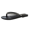 Influencer-approved flip-flops: new summer collection - trendy, versatile, soft-soled, flat, high-end rhinestone slides for women