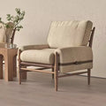 Nordic modern designer single sofa chair for home living room, villa, small apartment - italian style genuine leather leisure chair