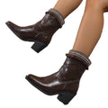 autumn new arrivals: plus-size leather heeled boots for cross-border e-commerce. sizes 36-43 available. wholesale options and dropshipping services available for  and