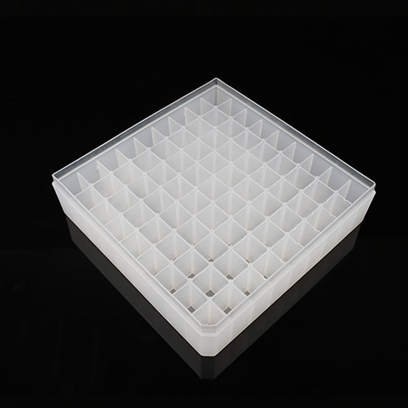 81 grid freezing tube box Plastic freezing box 1.8ml/2mlPP material with air outlet hole 81 grid freezing box