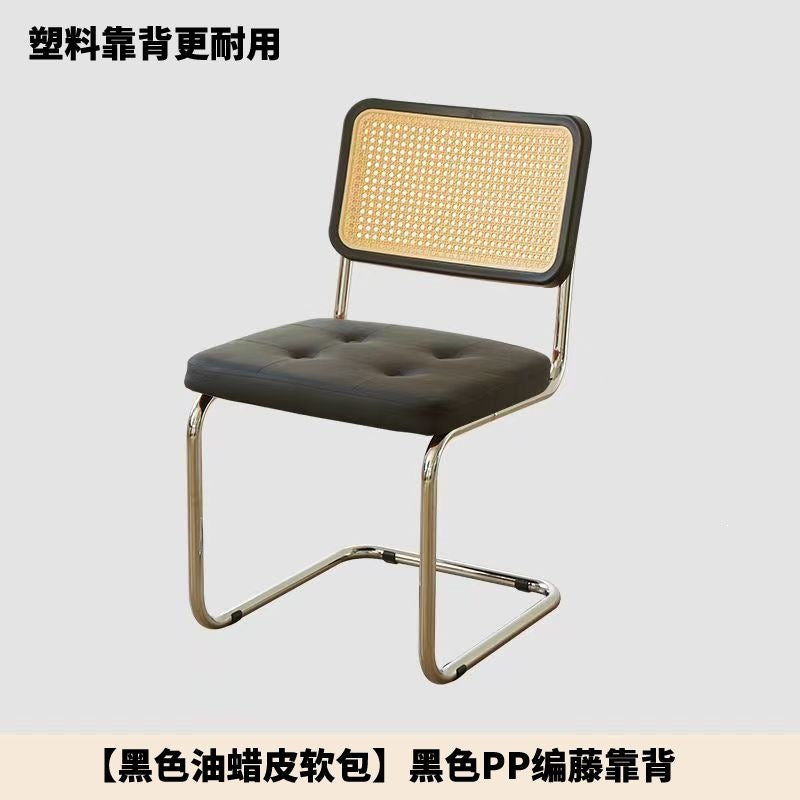 Imitation rattan soft-packed chair popular coffee shop hotel casual medieval chair casual scandinavianfor homedesigner dining chair