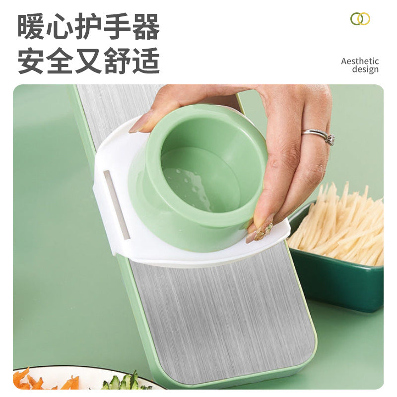 Multifunctional vegetable cutter - kitchen gadget for home & commercial use: slicing, dicing, shredding, and grating - the ultimate kitchen tool for restaurants and home cooks