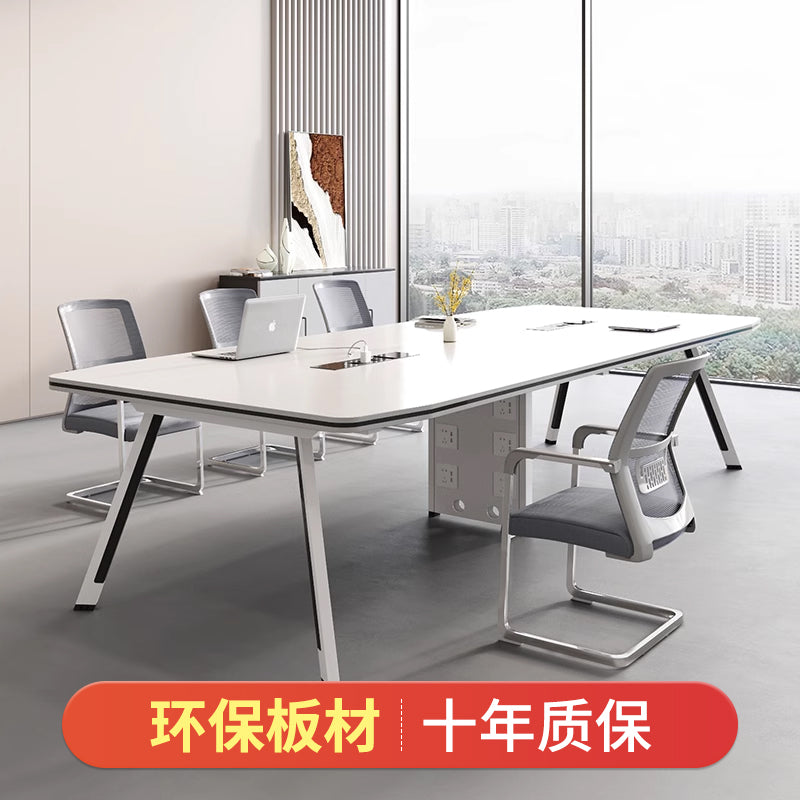 Conference table long table meeting room table modern minimalist negotiation bench training table small office desk and chair set