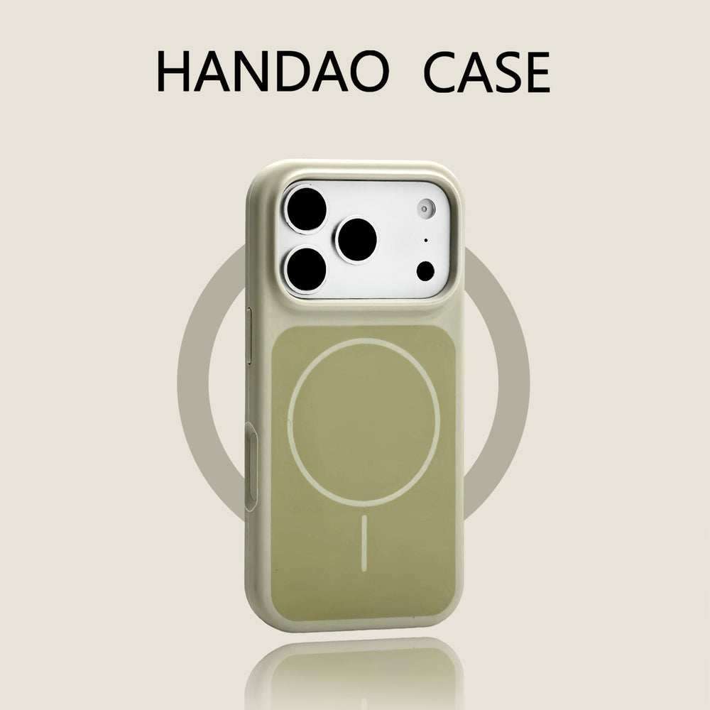 Two-color large-hole liquid magnetic suction suitable for iphone17promax mobile phone case apple 16 seconds to turn into 17 anti-fall case 13