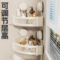 Triangular bathroom cabinet suction cup wall-mounted washbasin storage rack corner bathroom storage rack wall-mounted bathroom