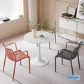Langyujia outdoor chair casual scandinavian back plastic chair chair restaurant dining chair new arrival summer  plastic