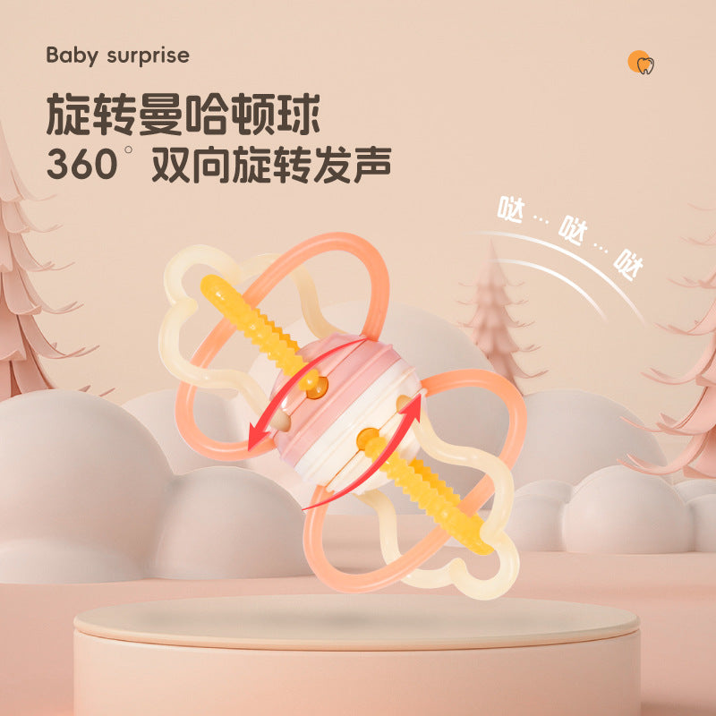 Meibelle rattle soothing toy newborn baby can bite baby grasp puzzle 0-1 years old 6 months or more gift box