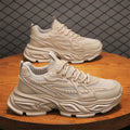 Men's chunky platform sneakers - 2026 summer new season fashion, height increasing, running, anti-slip, breathable, casual athletic shoes, trendy sneakers