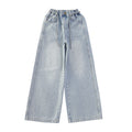 Girls' spring pants: denim & wide-leg styles - new  collection for older girls & teens - straight leg, rhinestone embellishments