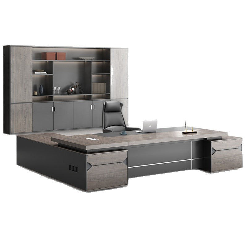 Saint li guangdong single person minimalist modern executive desk and chair set - ceo, manager, director, and supervisor office furniture