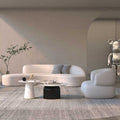 Nordic light luxury curved sofa beauty salon clothing store rest area reception negotiation table and chair set - minimalist modern style