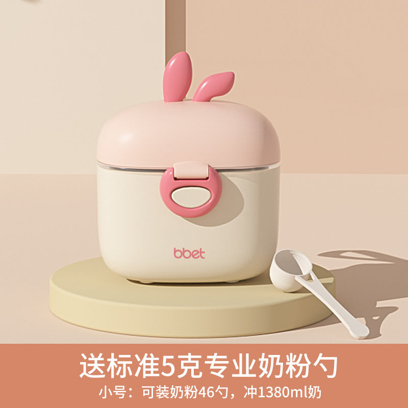Baby milk powder box Portable out Large capacity baby rice noodle box Milk powder sub-packaging box Sealed storage tank Moisture-proof