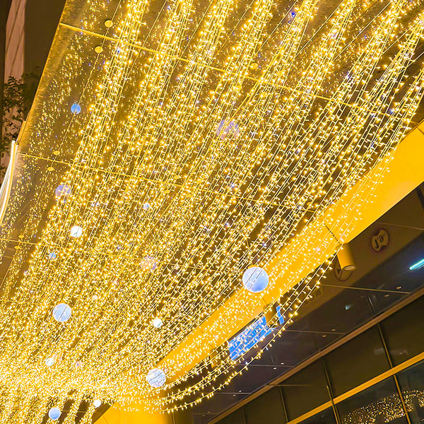 220V outdoor led ice strip light curtain light Gypsy star light string project waterproof shopping mall wedding decoration super bright