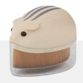Hamster foundation brush - beige + opp packaging