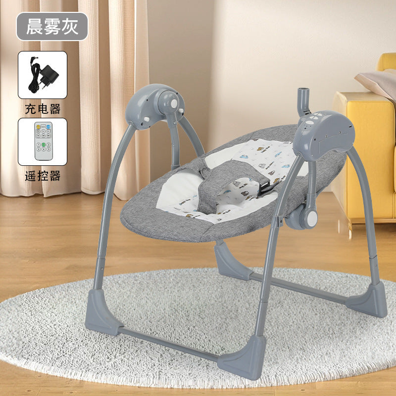 Baby rocking chair, baby cradle, newborn baby coaxer, rocking bed, multi-functional electric rocking chair, one piece is sent on behalf of others.