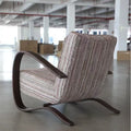Solid wood sofa chair burke chair living room bedroom home single chair furniture designer rocking chair space capsule high backrest