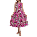 listing: new  women's elegant & stylish floral sleeveless dress