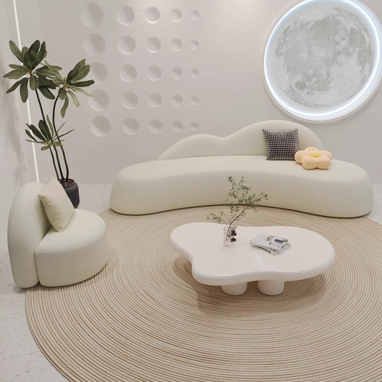 Accessible luxury cream cloud coffee table living room for home  new arrivalcasual modern small apartment normcore tea table tea table
