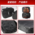New lychee leather hairdressing tool bag - multifunctional storage pouch for scissors, combs, and more - large capacity barber tool kit