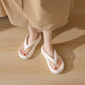 Thick sole flip-flops women's wedge heel flip-flops eva slippers summeroutwear non-slip heightening sandals summer sandals