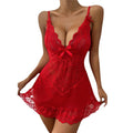 hot-selling european and american sexy see-through lingerie set - plus size mesh lace temptation sleepwear for cross-border e-commerce