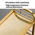 Heavy-duty three-tier stainless steel serving cart - ideal for hotel & restaurant food delivery and dish collection - in stock