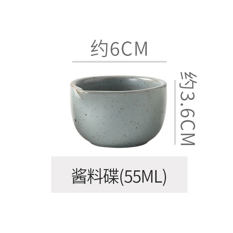Retro style ceramic kiln straw hat plate restaurant hotel for home threaded pasta plate japanese style fruit salad dessert plate