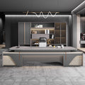 Boss desk office desk casual modern president manager desk supervisor table and chair combination light luxury executive desk office furniture