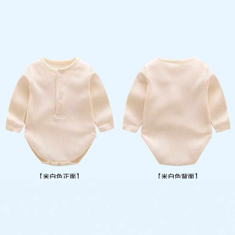 Girls' european and american style spring/autumn long-sleeve ruffle solid color romper jumpsuit outfit