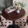 American retro solid wood square table and chair set - ideal for cafes, bubble tea shops, dessert parlors, western restaurants, and cocktail bars - commercial grade table