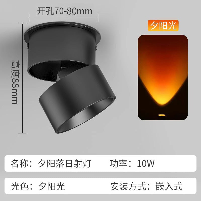 Popular sun never sets entrance porch light wall washer surface mounted spotlight creative sunset red corridor aisle atmosphere light