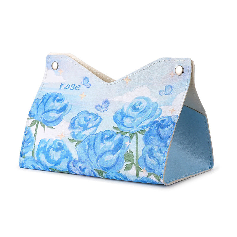 ins high-value tissue box, living room paper box, home creative dining table paper box, leather napkin paper box, car