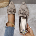 New  spring pointed-toe flat shoes - plus size fashion flyknit slip-on casual women's shoes for cross-border e-commerce
