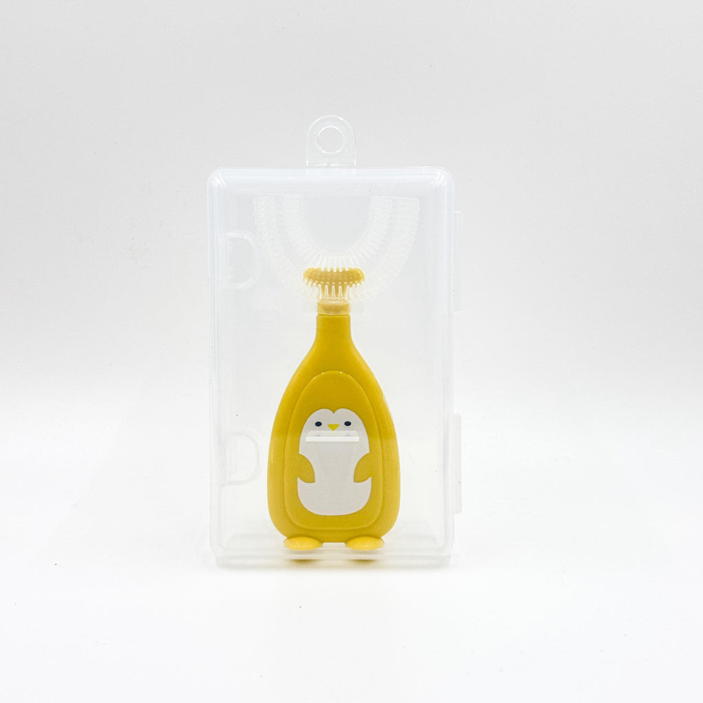 Children's u-shaped toothbrush Soft bristle silicone toothbrush Baby oral cleaning toothbrush Children's toothbrush wholesale