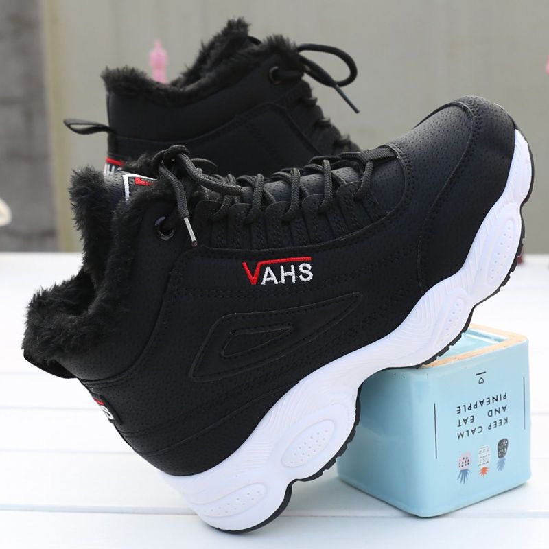 Women's snow boots - non-slip, new 2025 winter collection, fleece-lined, extra thick, waterproof, casual warm cotton shoes, women's ankle boots, chunky sole