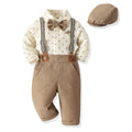 Baby boy spring outfit: gentleman's style - spring suit, tang suit, overalls two-piece set