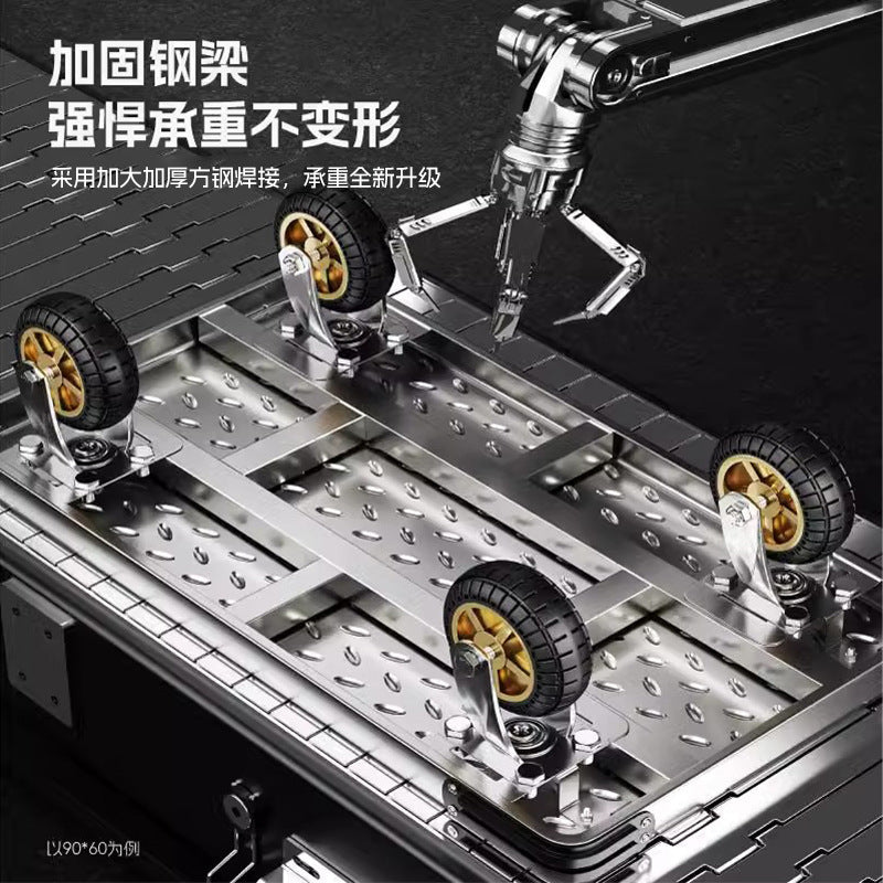 Small trolley for carrying goods, lightweight trolley, foldable express flatbed trailer, small trolley, for homemovablefoldable