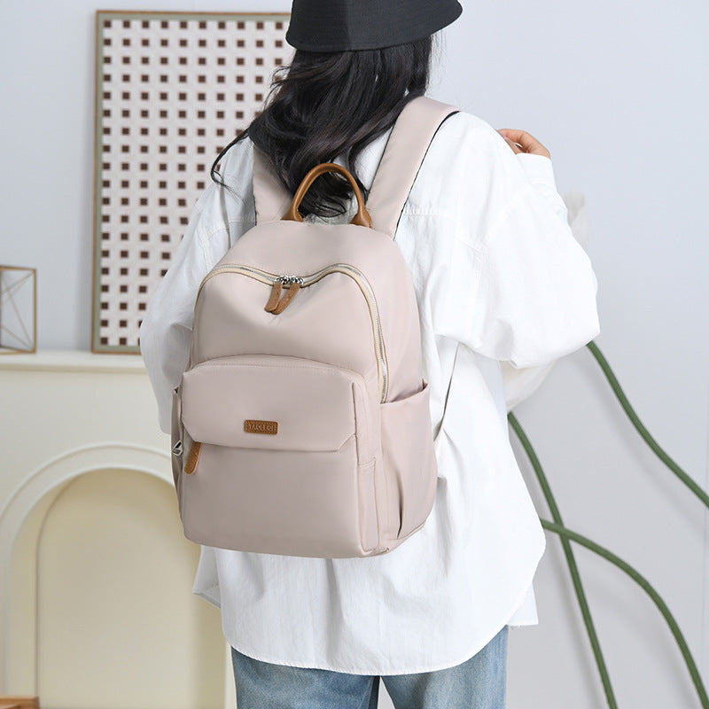 Backpack Men's Simple Large Capacity Travel Backpack Women's Casual Japanese Junior High School Student High School Student School Bag Men