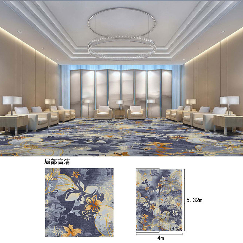 High-end nylon banquet carpet for hotels, stain-resistant and dirt-resistant, suitable for private rooms, conference halls, bedrooms, full coverage, large format, spliced, commercial use