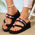 Camellia fashion new thick sole plus size flip flops 2025 summer new korean niche style sandals and slippers for women