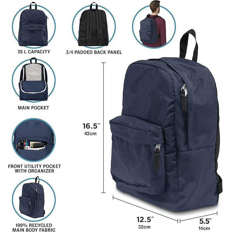 School bag, junior high school student, male and female high school student, backpack, trend, large-capacity sports, simple computer version