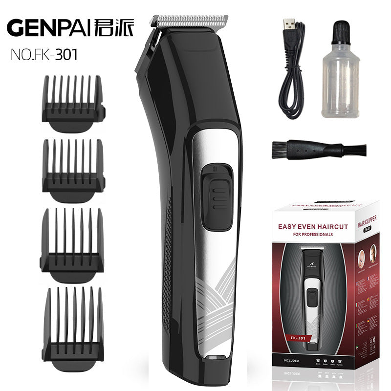 Junpai fk-301 electric hairdressing hairdressing scissors electric hair clippers anti-card hair r-angle blade flat head shaved headfor home
