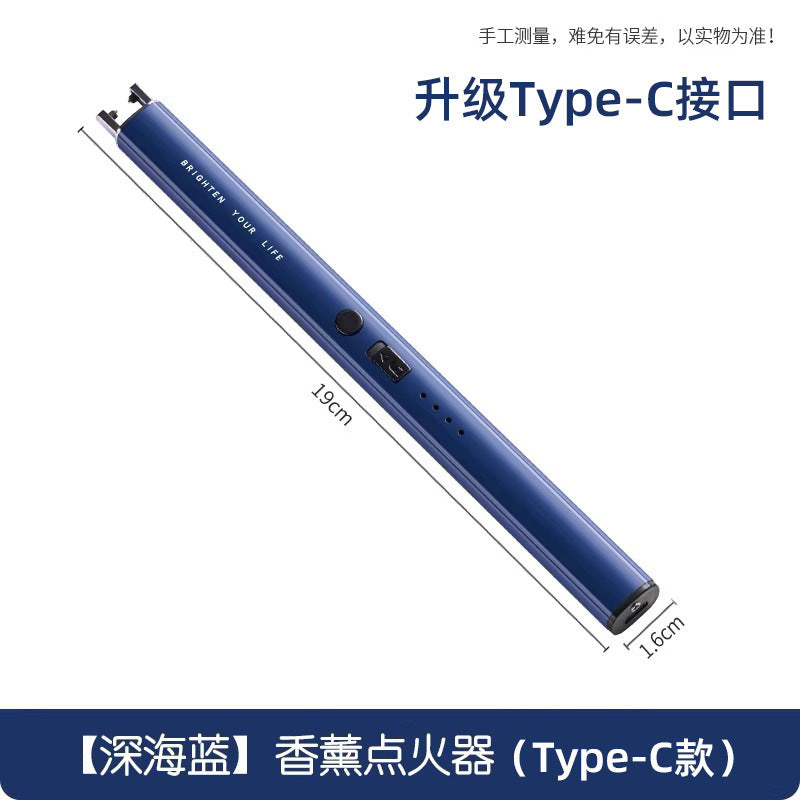 Candle aromatherapy igniter digital pulse rechargeable gas incense burner long ignition gun lighter long handle