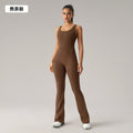 european and american butt-lifting slimming one-piece yoga suit with chest pad and slightly elastic sports fitness one-piece suit dlt006