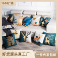 Nordic sofa throw pillow cover, light luxury high-end living room office decorative cushion, bed headrest cushion, wholesale from manufacturer